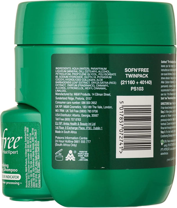 Sofn'free Cortical Crème Relaxer 450ml | Vitamin E & Aloe Milk | Silky Soft, Manageable Hair