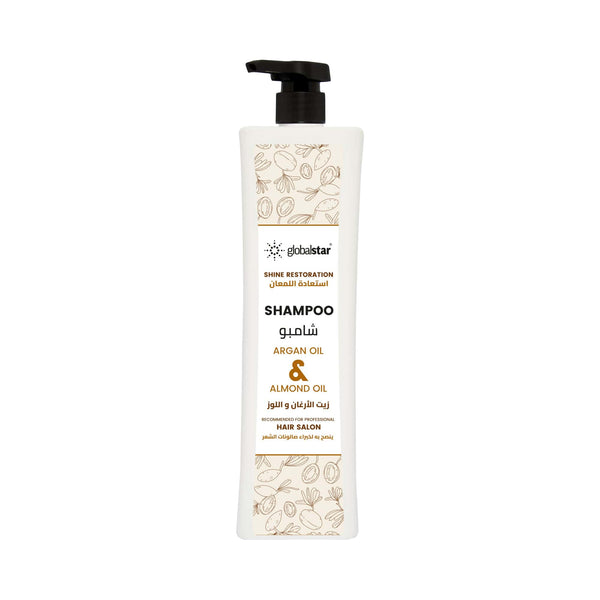 Globalstar Argan & Almond Hair Care Duo – 1000ml Shampoo & Conditioner – Nourishing, Moisturizing & Strengthening Formula
