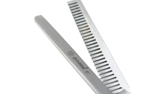 Globalstar 6'' Thinning Shears - Stainless Steel Texturizing Scissors for Professional Hair Cutting