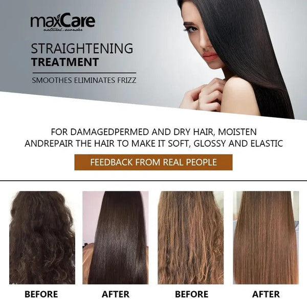 Maxcare Brazilian Keratin Hair Treatment - 1000ml Botulinum Therapy for Silky Straight Hair