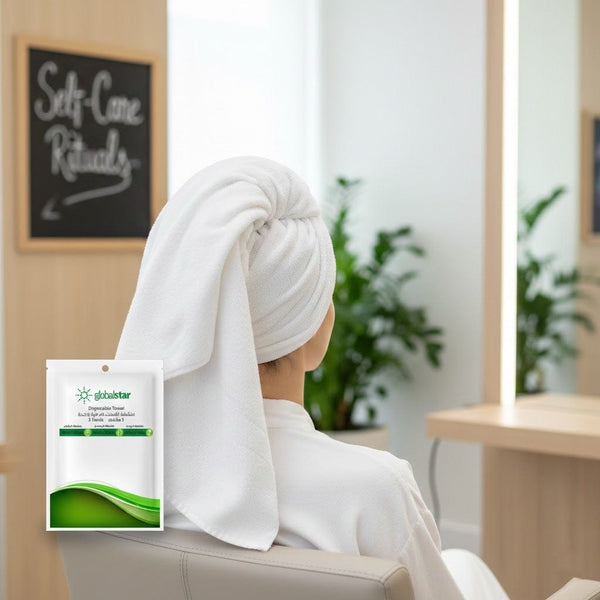 Globalstar Disposable Towels (Pack of 10, 20, or 40) - 3 Sizes for Face, Body, and Hair