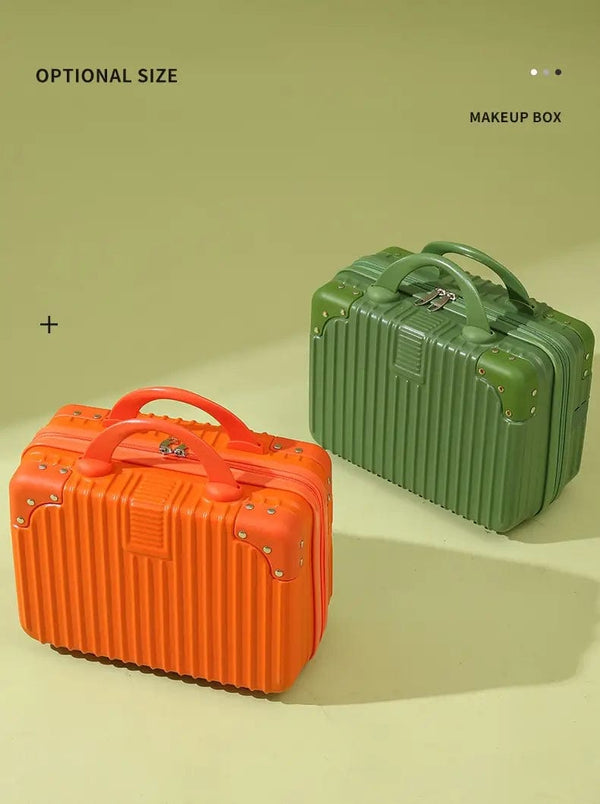 Globalstar Green Hard Shell Makeup Travel Case - Waterproof ABS Cosmetic Organizer with Secure Closure