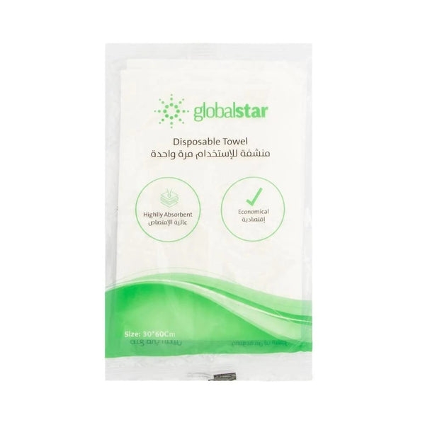 Globalstar Disposable Hygienic Towels 100pcs 30x60cm - Eco-Friendly Absorbent Cleaning Towels