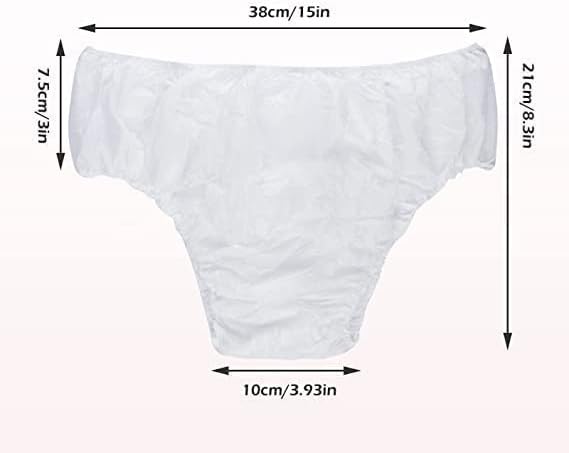 Globalstar 100-Pack Disposable Unisex Underwear - Hygienic and Convenient Non-Woven Briefs