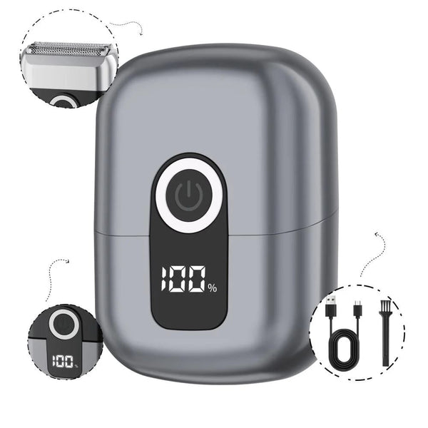Globalstar Pocket-Size Electric Shaver – Rechargeable Reciprocating Razor for Men & Women, Portable Smooth Shaving Tool