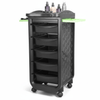 Globalstar Professional Salon Trolley with 5 PVC Drawers – Premium Hairdressing and Barber Organizer