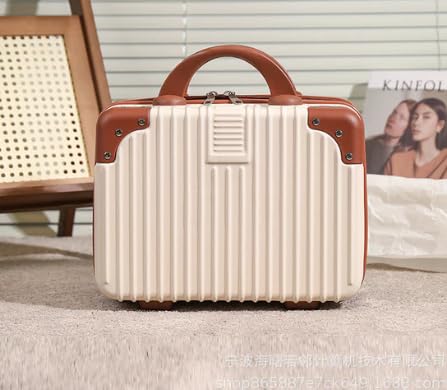 Globalstar Portable Hard Shell Cosmetic Travel Case – Mini ABS Makeup Bag with Elastic Band