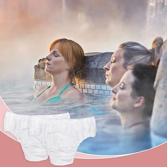 Globalstar 100-Pack Disposable Unisex Underwear - Hygienic and Convenient Non-Woven Briefs