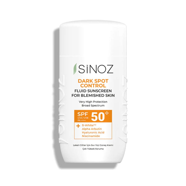 Sinoz Liquid Sunscreen SPF50+ for Spotted Skin – Gentle, Fragrant Sun Protection & Even Tone, 50ml