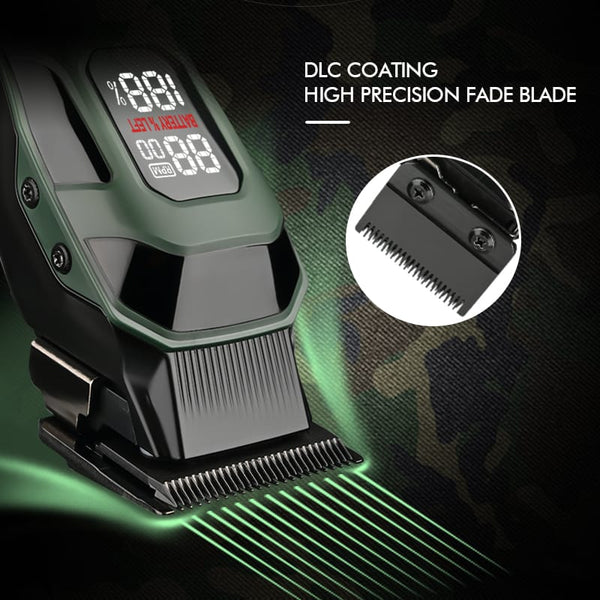 WMARK NG-8080 Professional Hair Clipper 9000 RPM 5-Speed DLC 9CR18 Blades 4600mAh 400min Battery