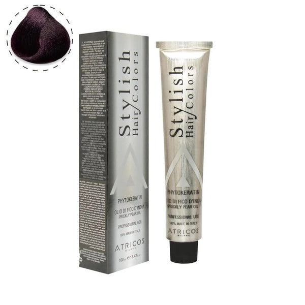 Atricos Milano Stylish Hair Color – Violet Series | Professional Permanent Cream Color 100ml