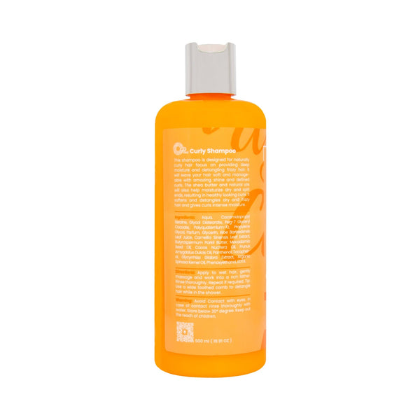 Oplus Anti-Frizz Detangling Shampoo – Deep Moisture & Shine for Curly, Coily & Wavy Hair, 500ml