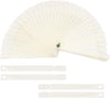 Globalstar Natural Nail Art Practice Tips - 50 Pieces Fan-Shaped Color Display with Mounting Screw