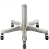 Global Star Grey PU Leather Rolling Stool Chair: Height adjustable, comfortable seating for office, salon, spa.pen_spark