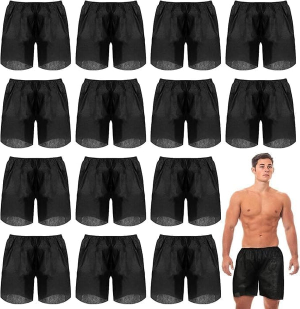 Globalstar Disposable Exam Shorts - Unisex Non-Woven Medical Patient Shorts with Elastic Waistband