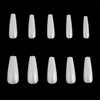 Globalstar 500PCS Coffin Nail Tips - Long Ballerina Acrylic Fake Nails, Extra Natural False Nails (10 Sizes)