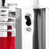 Globalstar 72cm Classic Barber Pole Light - Silver Red White Blue Stripes, Iconic Barber Shop Decor