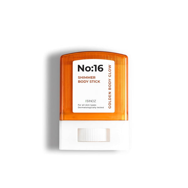 Sinoz No:16 Shimmer Stick – Illuminating Face & Body Moisturizer with 16 Natural Oils, 0.3 Fl Oz