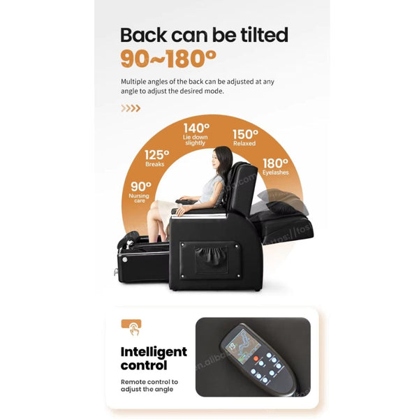 Globalstar M01 Pedicure Chair – Electric Massage Reclining Foot Spa for Nail Salons with Whirlpool Tub