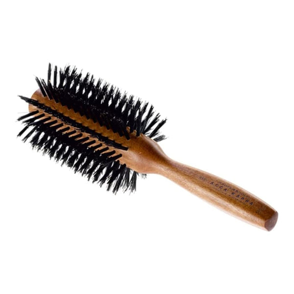 Acca Kappa 855 Circular Hair Brush 69mm – Professional Finish, Pure Boar & Nylon Bristles