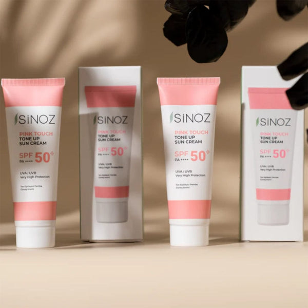 Sinoz Pink Touch SPF 50 Facial Sunscreen – Skin Brightening, Tone Equalizer, Anti-Aging, 50ml