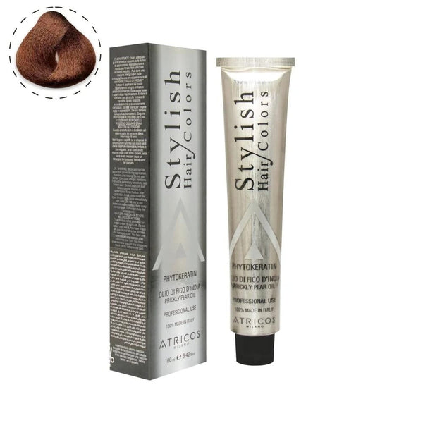 Atricos Milano Stylish Hair Color – Copper Blonde Series | Professional Permanent Cream Color 100ml