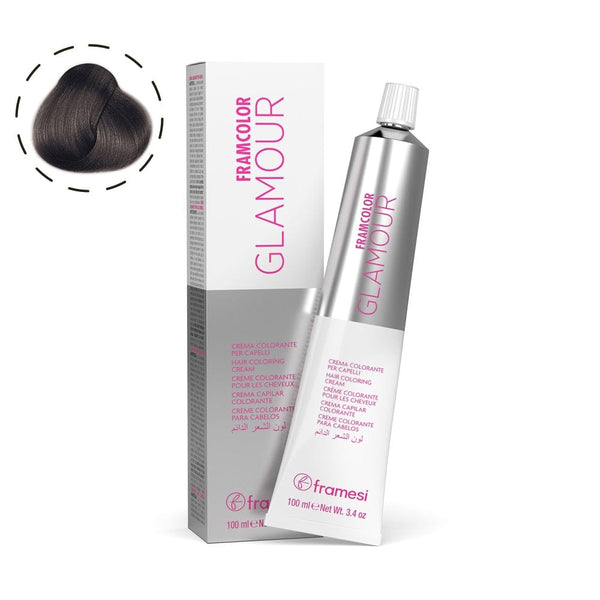 Framesi FramColor Glamour The Silver Violet Series 100ml – Permanent Silver Violet Hair Color with 100% Grey Coverage