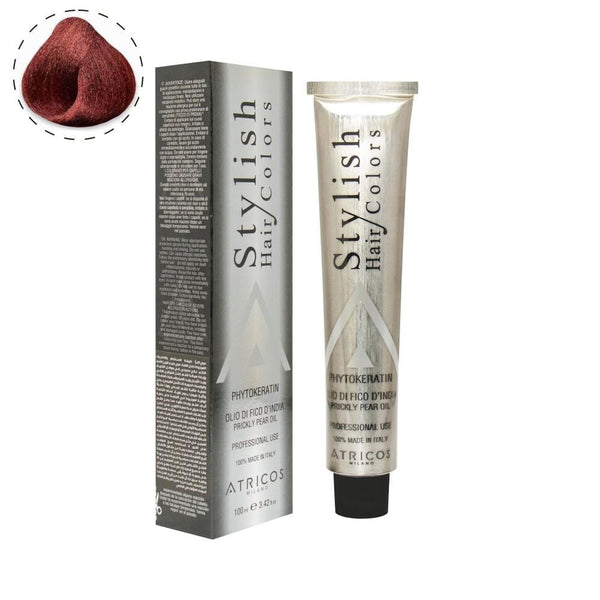Stylish Hair Colors packaging and tube on a white background