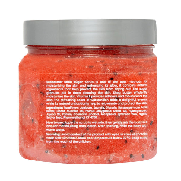 Globalstar Shea Butter & Watermelon Sugar Scrub – Skin Brightening & Moisturizing (600g)