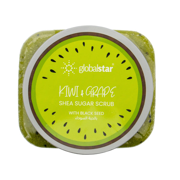 Globalstar Kiwi & Grapes Sugar Scrub 600g – Refreshing Exfoliation with Shea Butter for Smooth, Moisturized Skin