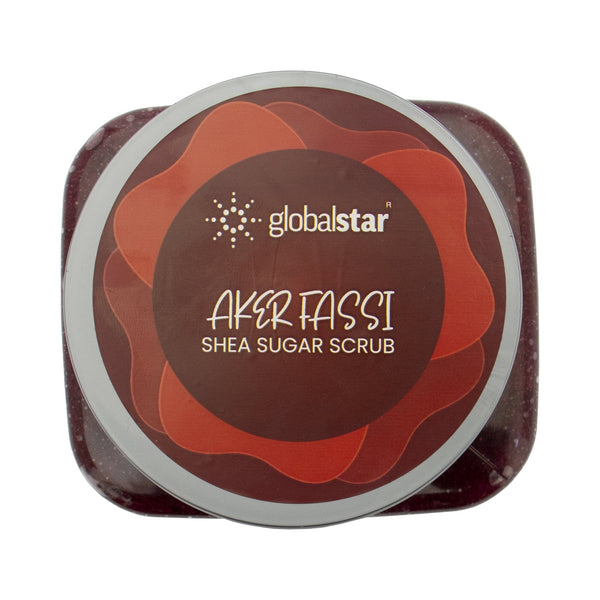 Global Star Shea Butter Sugar Scrub with Fassi Aker, 600g – Deep Hydration & Smooth Skin