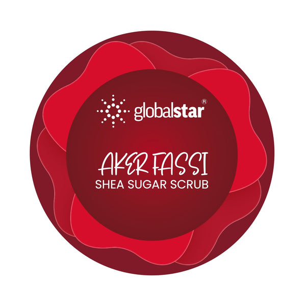 Global Star Shea Butter Sugar Scrub with Fassi Aker, 600g – Deep Hydration & Smooth Skin