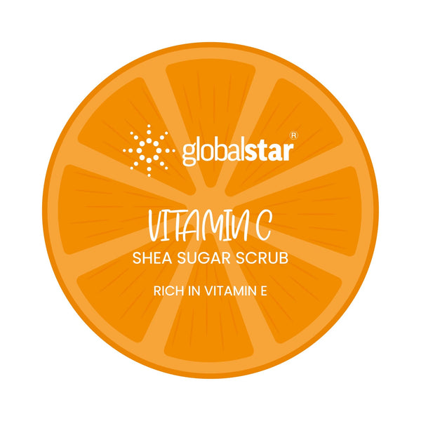 Globalstar Exfoliating Sugar Scrub with Shea Butter & Vitamin C – 600g, Nourishes & Revitalizes Skin