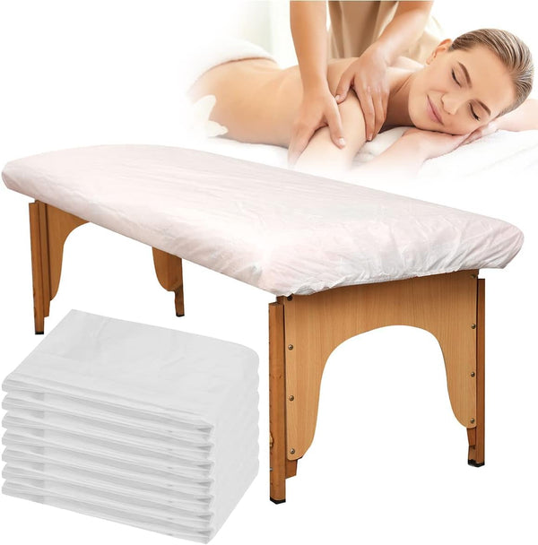 Globalstar White Fitted Bed Cover 90 x 215 cm – Pack of 10 High-Quality Sheets