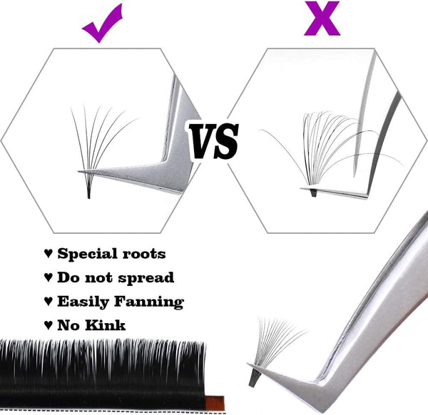 Globalstar Fan Lashes 0.05C 12rows - The Secret to Dramatic, Voluminous Lashes