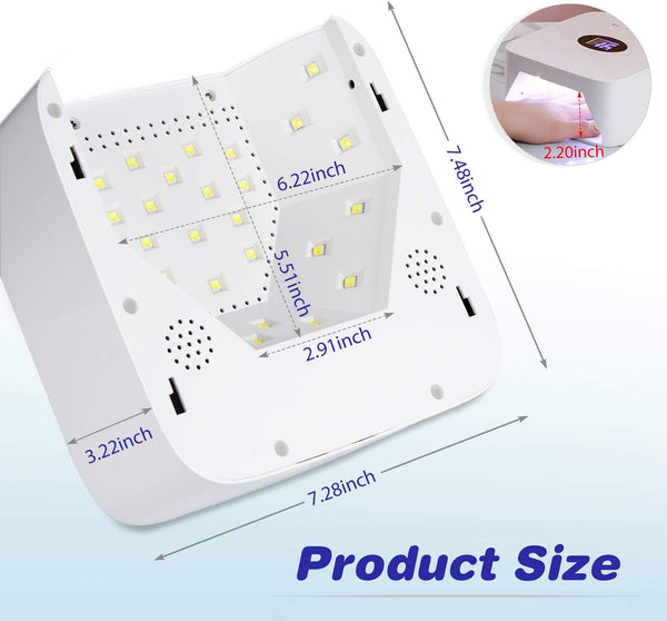 مصباح أظافر LED UV اللاسلكي من Globalstar - مثالي للاستخدام في المنزل وفي الصالونات