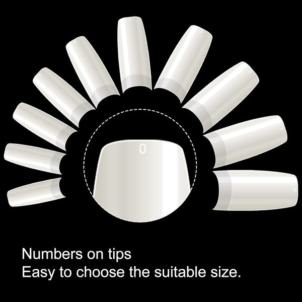 Globalstar Pro 500-Piece French Style False Nail Kit - Flawless Manicures