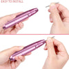 Globalstar Professional Pink Electric Nail Drill Pen - Portable Manicure & Pedicure Tool for Salon-Quality Results at Home