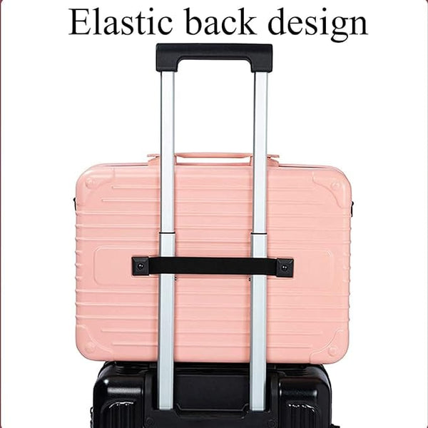 Globalstar Professional Black Makeup Train Case: Sleek Portable Organizer for Makeup Artists and Beauty Enthusiasts