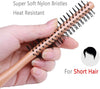 Globalstar 1 Inch Mini Round Brush - Perfect for Short Hair, Bangs, and Beard Styling