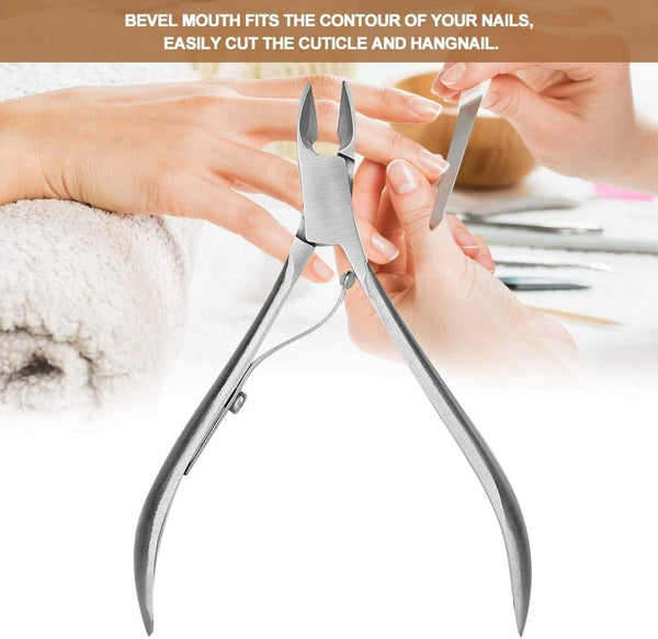 Globalstar Professional Stainless Steel Cuticle Trimmer - Perfect for Salon and Home Nail Care