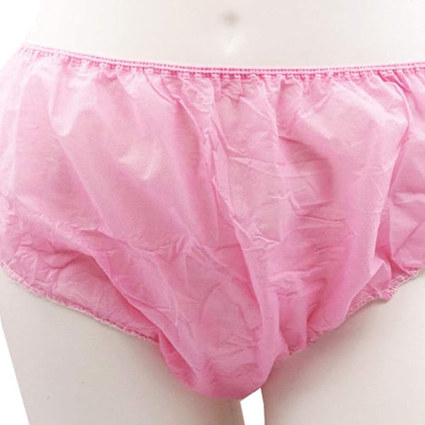 Globalstar 100-Pack Ultra-Soft Disposable Women's Travel Panties Pink - Non-Woven Freshness for Any Occasion