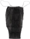 Globalstar Black Disposable Thongs - 50 Pack for Spa, Travel, and Everyday Use