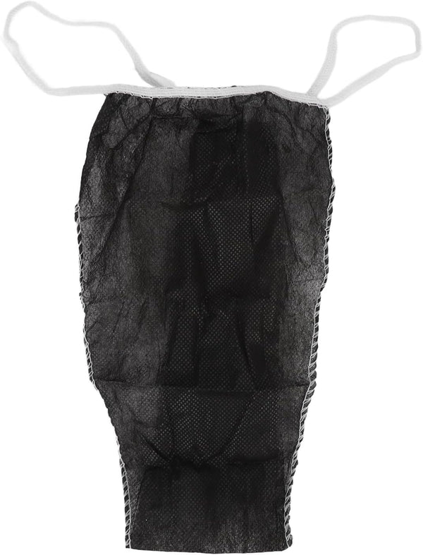 Globalstar Black Disposable Thongs - 50 Pack for Spa, Travel, and Everyday Use