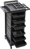 Globalstar Salon Equipment Trolley with 6 Drawers | Rolling Beauty Storage Cart