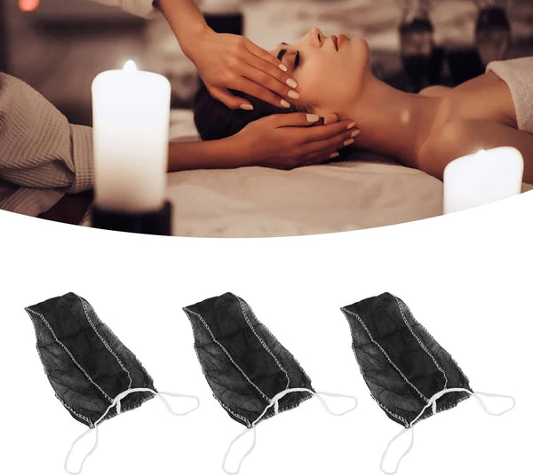 Globalstar Black Disposable Thongs - 50 Pack for Spa, Travel, and Everyday Use