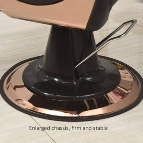 Global Star Salon Chair - Hydraulic Barber Chair for Business or Home, Luxury Black Hair Salon Chair with Lifting and Rotating Features