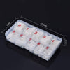 Globalstar 500PCS Clear Acrylic Nail Tips - French Style Artificial False Tips for Salon & DIY Manicures