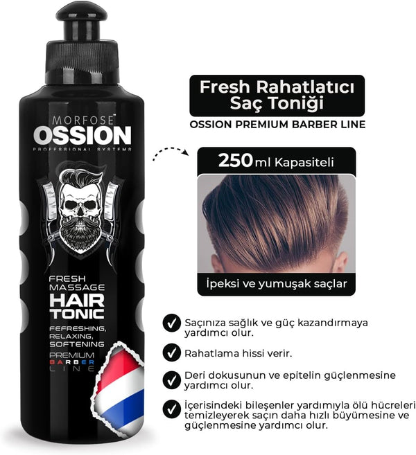 جل الشعر Morfose Ossion Mega Strong Red Gum 750 مل - ثبات فائق لتصفيفات جريئة