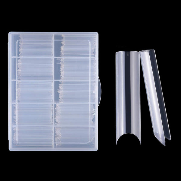 Global Star Extra Long C Curve Half Cover Nail Tips 120pcs - Statement Nails